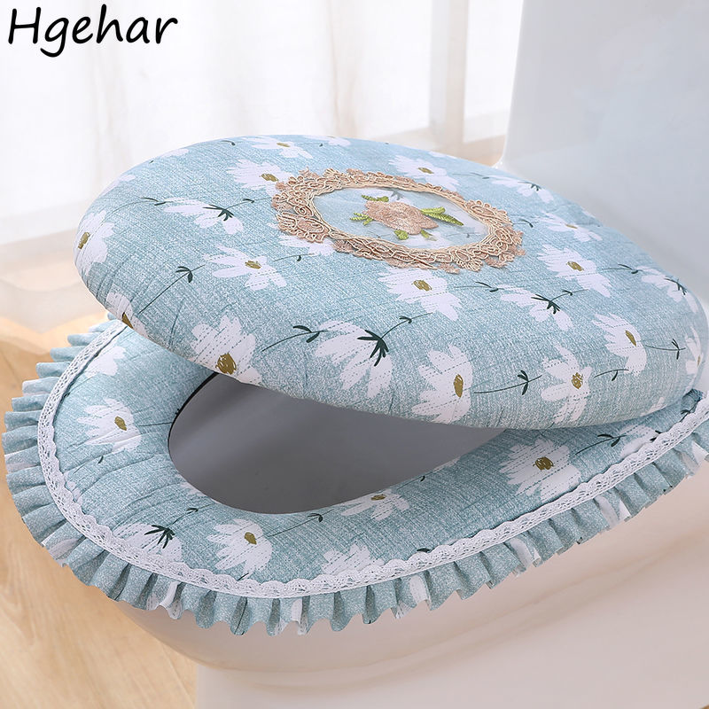 Home Bathroom With Two Toilets - Toilet Seat Cover Bathroom Products 2-piece