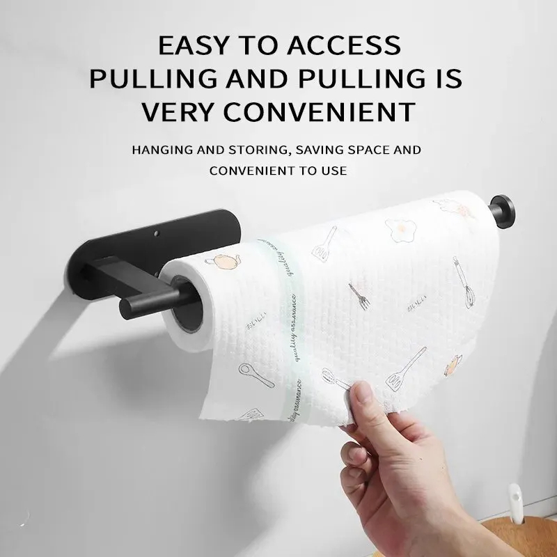 Tiny Home Bathroom Kitchen - Multi-purpose Paper Roll Storage Rack Multifunctional