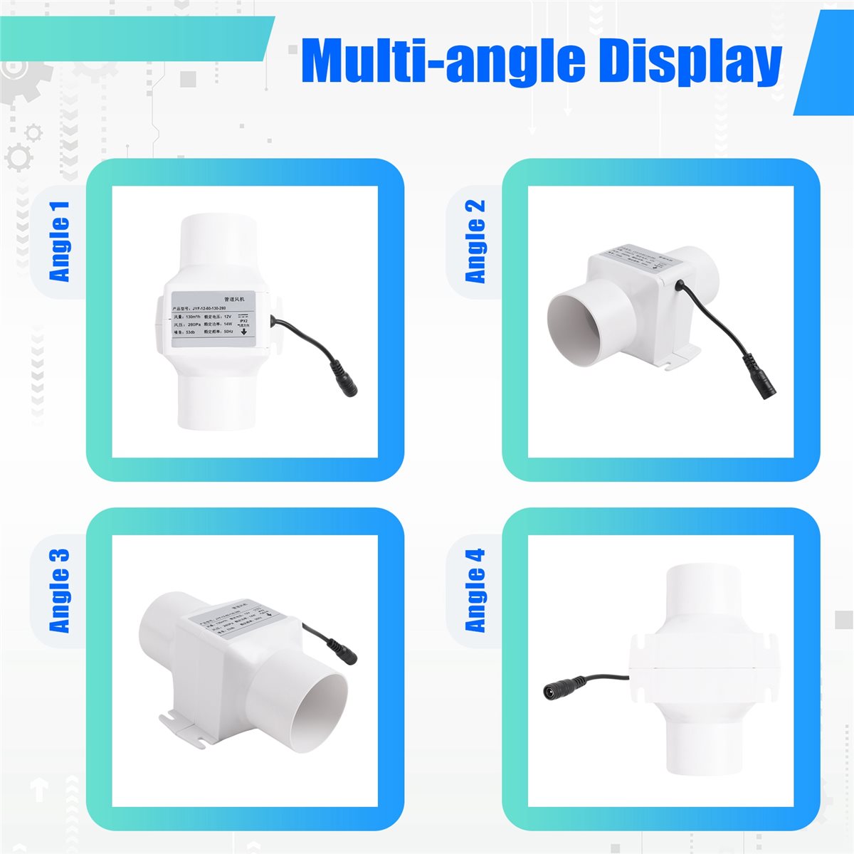 Home Bathroom Extractor Fan - DT81 60mm Extractor Fan Low Noise