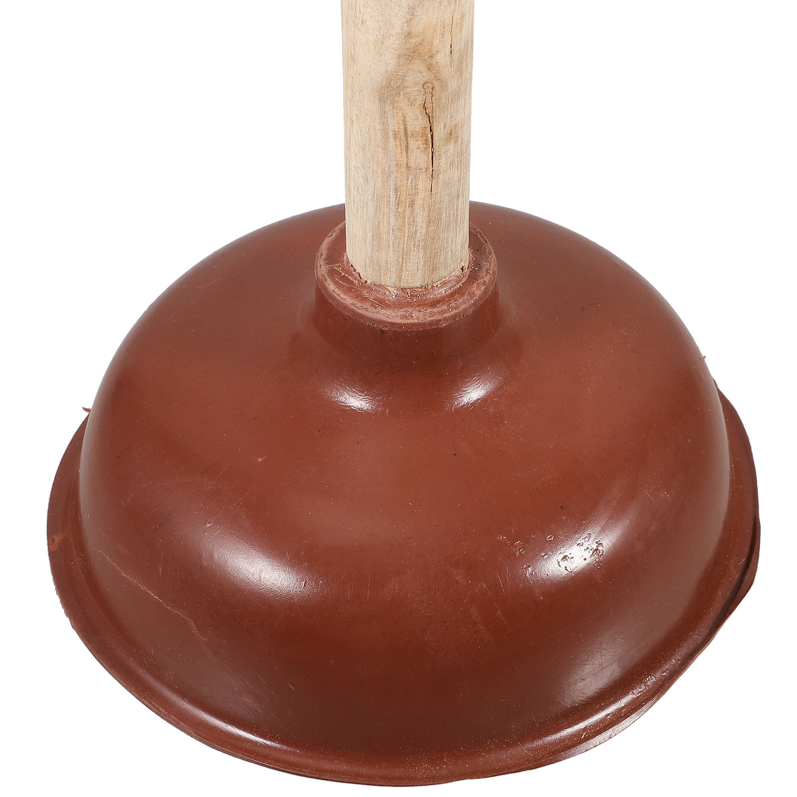 Home Bathroom Cleaning - Wooden Rubber Toilet Plunger Cleaning Tool