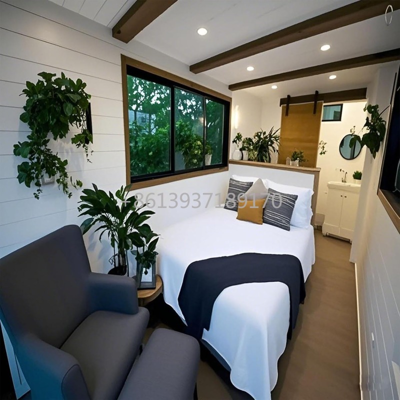 Tiny Home Bathroom Kitchen - Luxury Expandable Prefab Tiny Home with