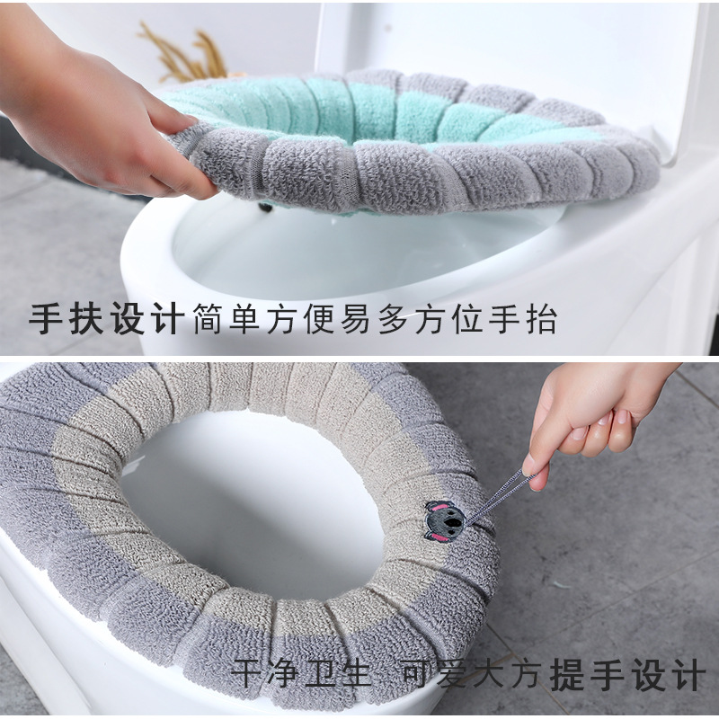 Cartoon Knitted Toilet Seat Co - огляд і ціна Home Bathroom With Two Toilets