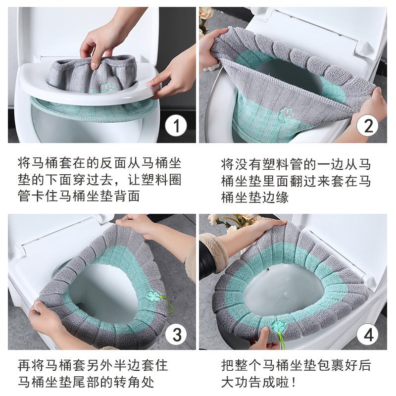 Cartoon Knitted Toilet Seat Co - огляд і ціна Home Bathroom With Two Toilets