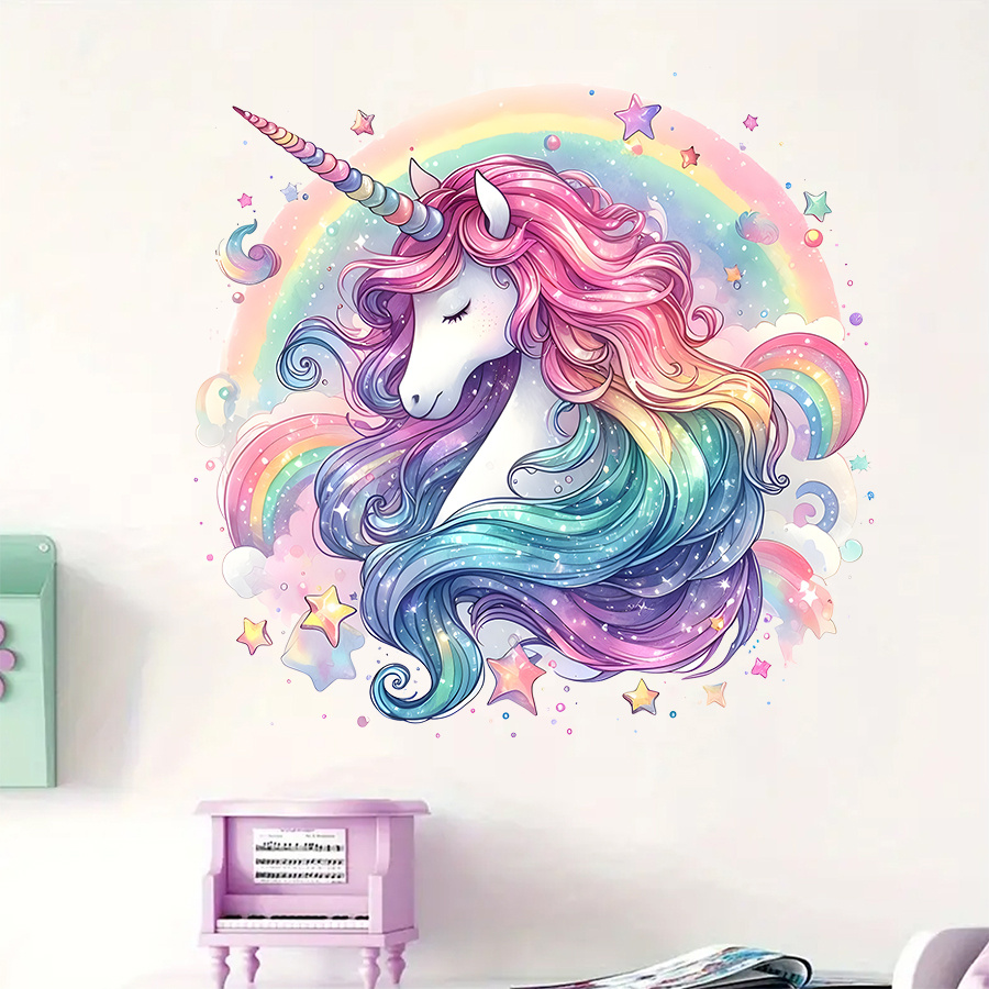 1Pc Charming Unicorn and Rainb - огляд і ціна Home One Bathroom