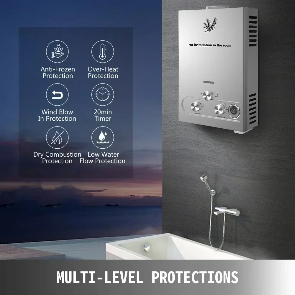 SIHAO 12L 16L 18L GPM LPG Gas  - огляд і ціна Home Bathroom Water Heater