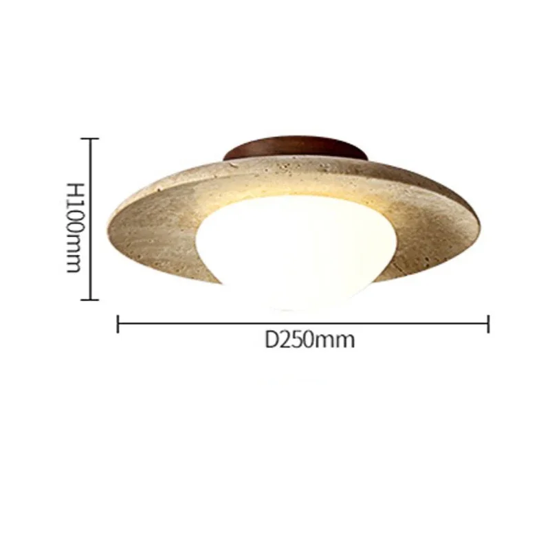 Natural Stone Ceiling Light Ja - огляд і ціна Japan Bathroom.Home