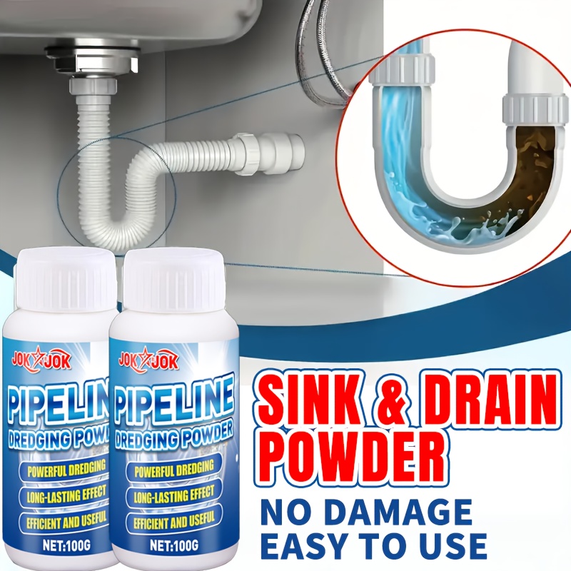 Powerful Drain Cleaner Powder, - огляд і ціна Home Bathroom Cleaning