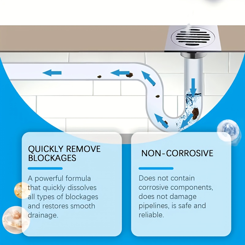 Powerful Drain Cleaner Powder, - огляд і ціна Home Bathroom Cleaning