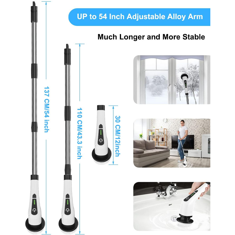 Cordless Spin Scrubber Electri - огляд і ціна Home Bathroom Cleaning Machine