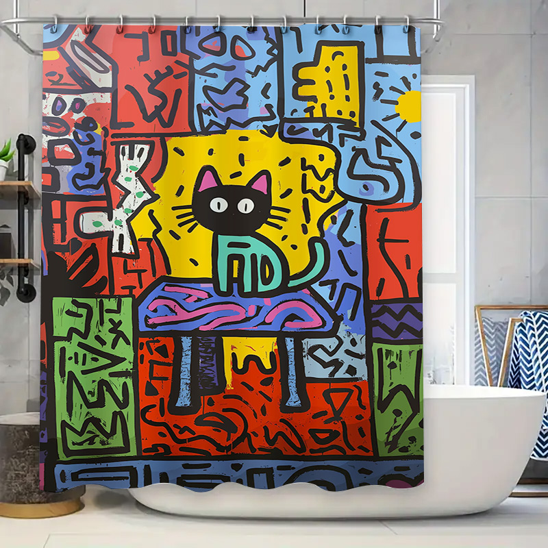 Bright Graffiti Abstract Cat S - огляд і ціна Home Bathroom Remodel