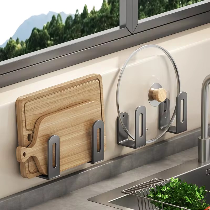 2pcs/set Pot Lid Rack Pot Cove - огляд і ціна Tiny Home Bathroom Kitchen