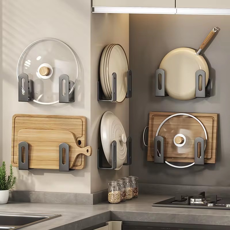 2pcs/set Pot Lid Rack Pot Cove - огляд і ціна Tiny Home Bathroom Kitchen