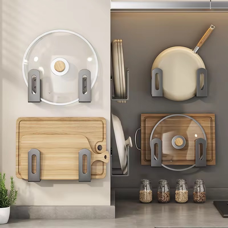 2pcs/set Pot Lid Rack Pot Cove - огляд і ціна Tiny Home Bathroom Kitchen