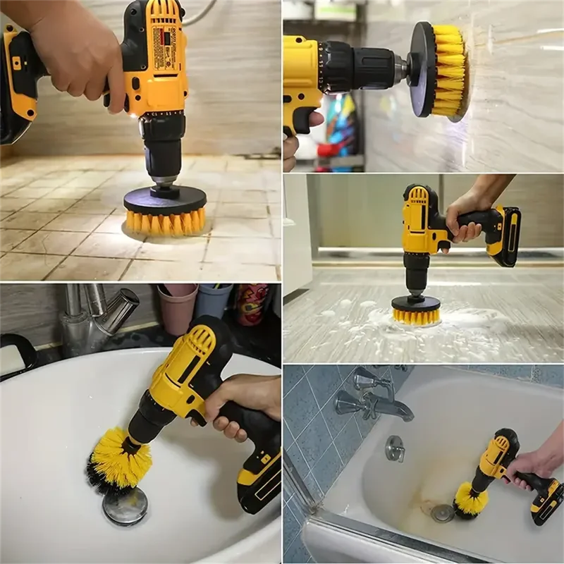 3 pcs/set drill brush set powe - огляд і ціна Home Bathroom Cleaning Machine