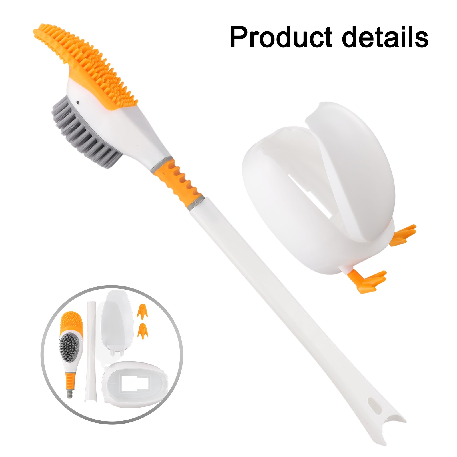 1PC Silicone Toilet Brush With - огляд і ціна Home Bathroom Cleaning