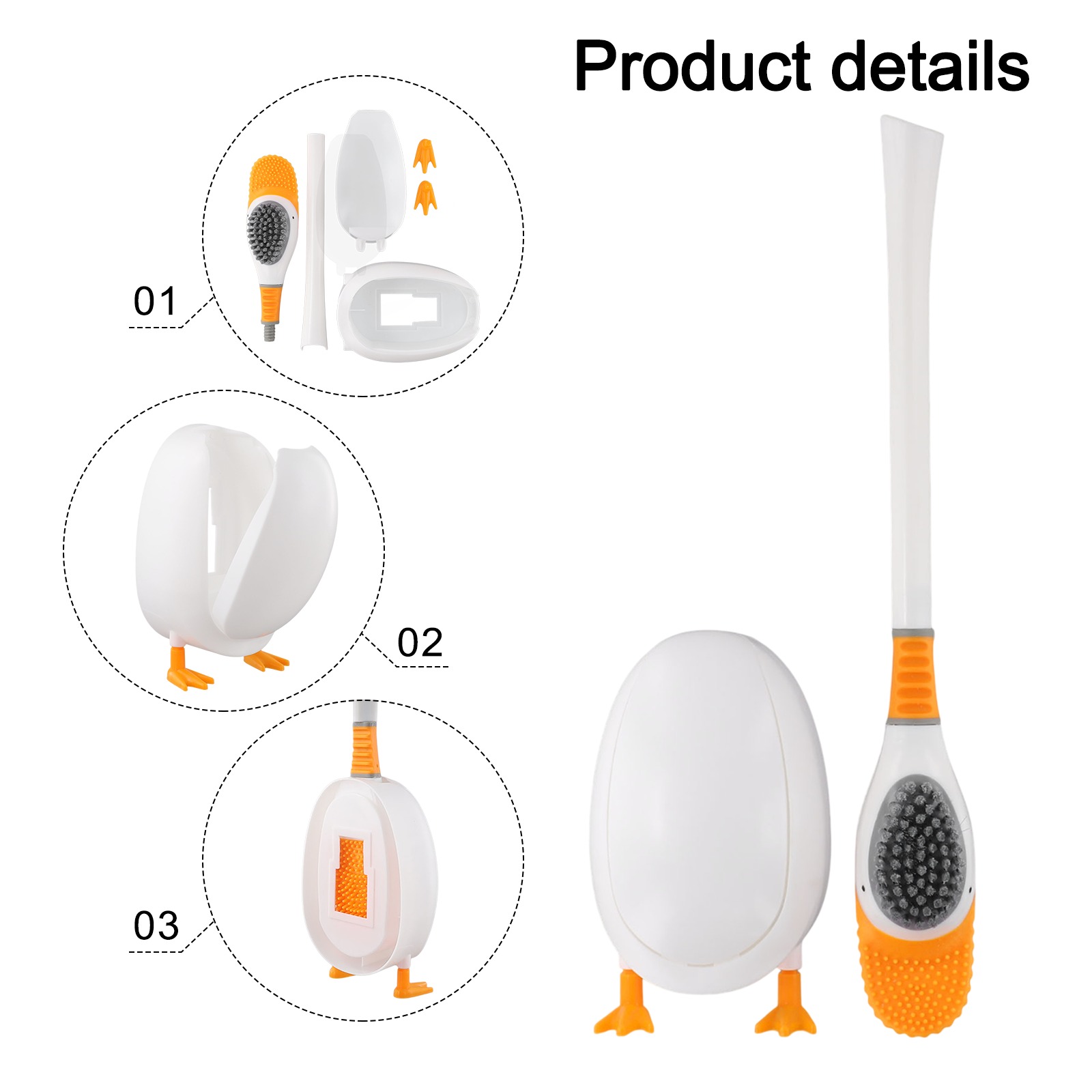 1PC Silicone Toilet Brush With - огляд і ціна Home Bathroom Cleaning