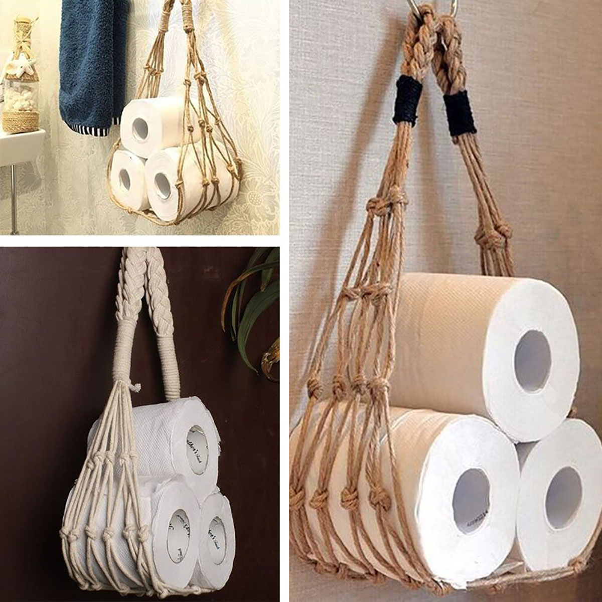 Natural Toilet Paper Holder, R - огляд і ціна Tiny Home Bathroom Kitchen