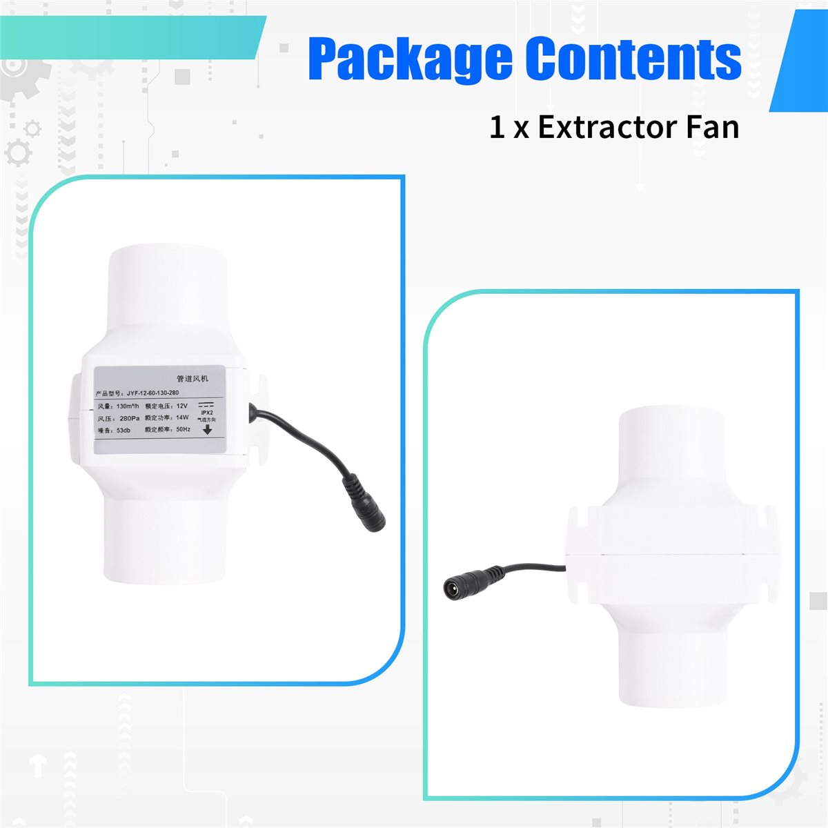 DT81 60mm Extractor Fan Low No - огляд і ціна Home Bathroom Extractor Fan