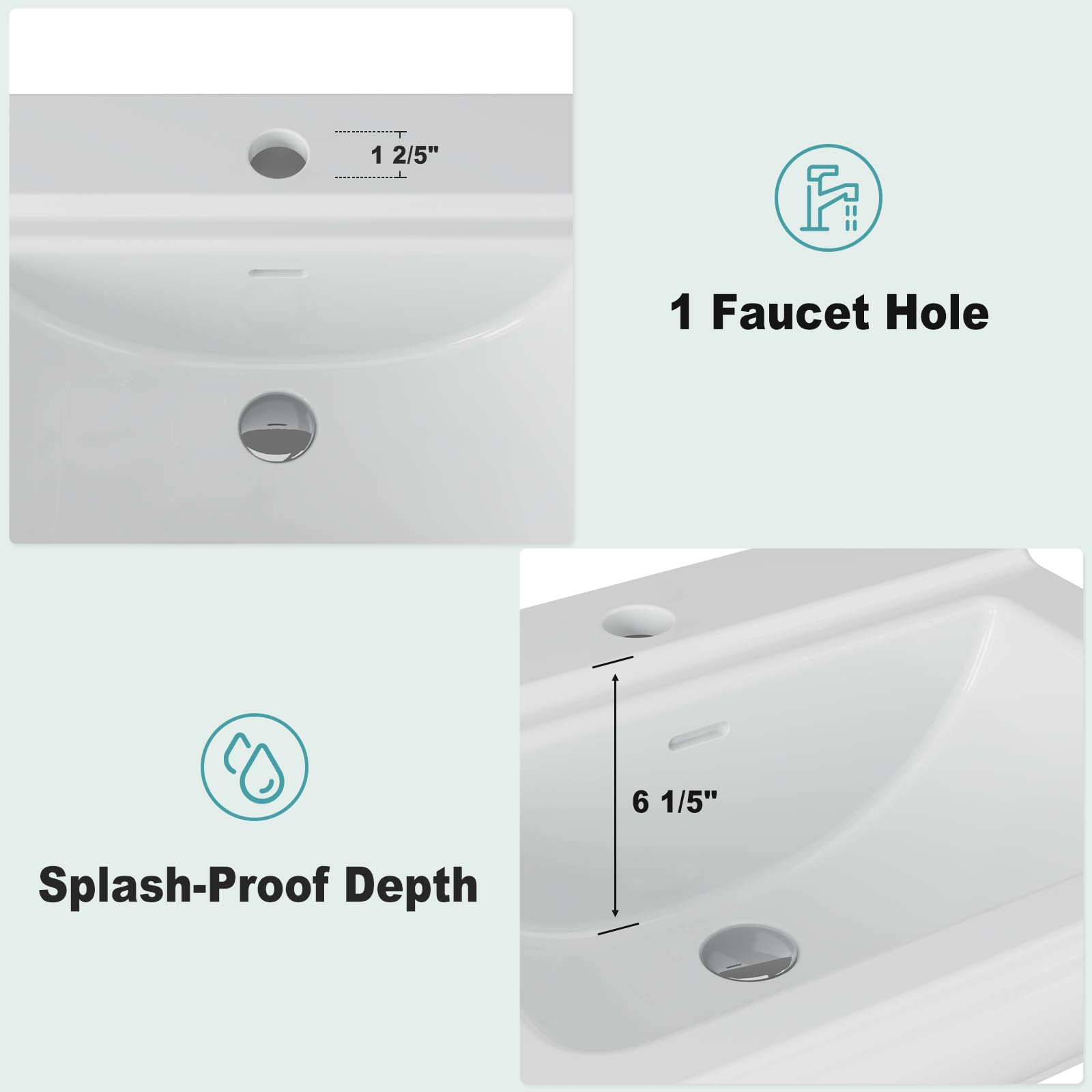 Pedestal Sink Square Ceramic B - огляд і ціна Home Bathroom Remodel
