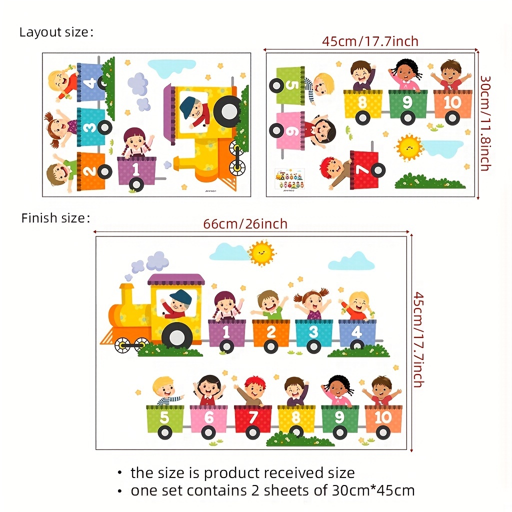 2Pcs Colorful Educational Digi - огляд і ціна Home One Bathroom