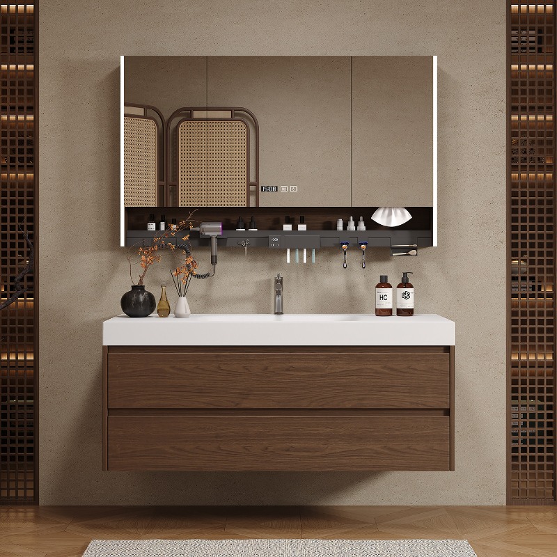 Wooden Partitions Bathroom Cab - огляд і ціна Home Bathroom Vanity Combo