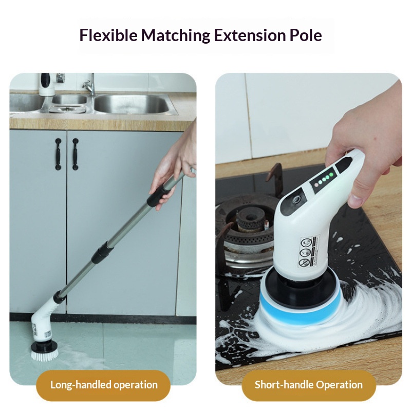 HOMEFISH Cordless Spin Scrubbe - огляд і ціна Home Bathroom Cleaning Machine