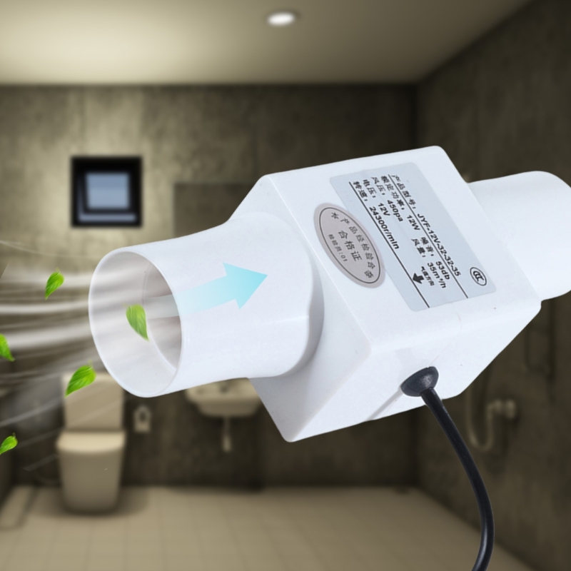 12V Quiet Inline Pipe Ventilat - огляд і ціна Home Bathroom Extractor Fan