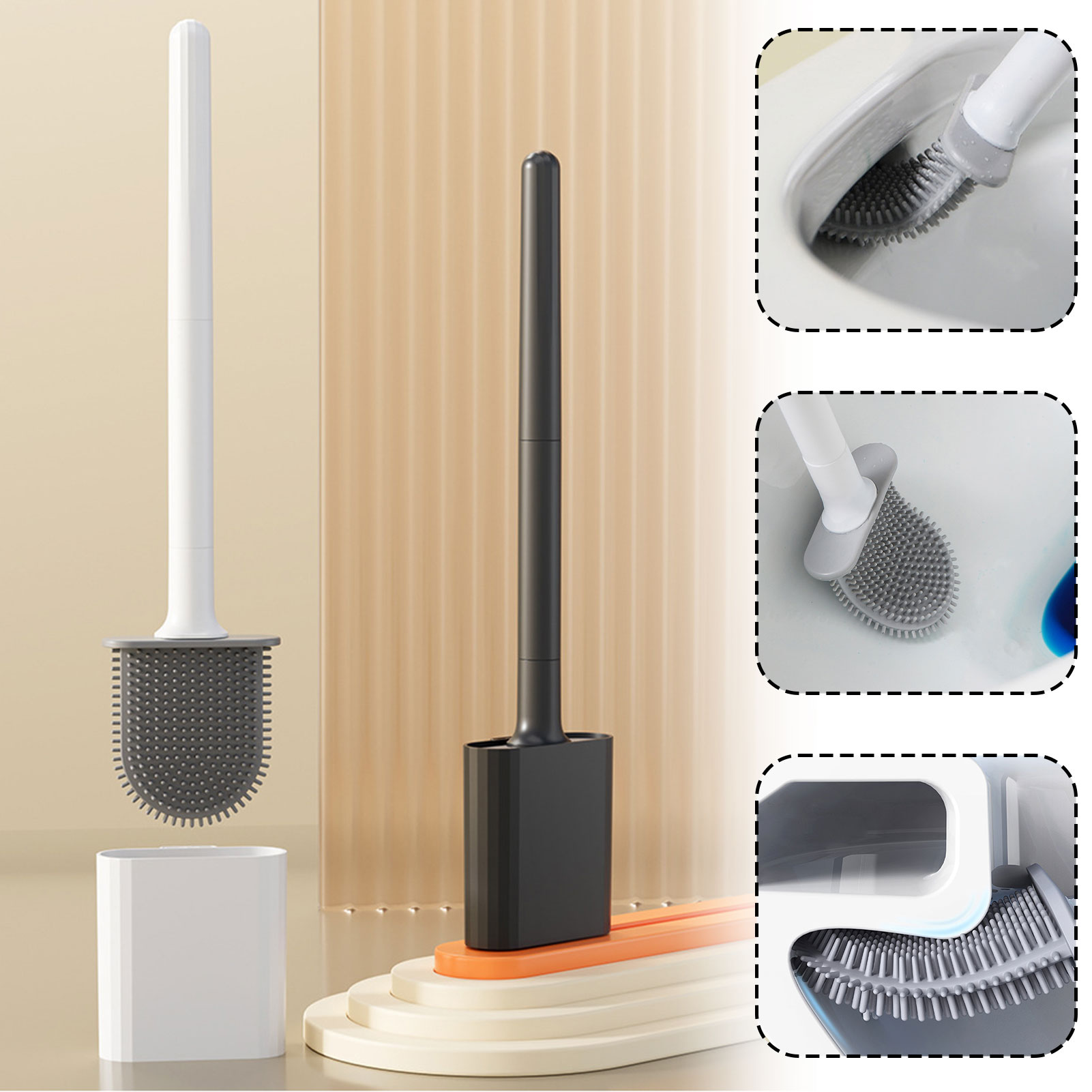 Silicone Toilet Brush With Hol - огляд і ціна Home Bathroom Cleaning
