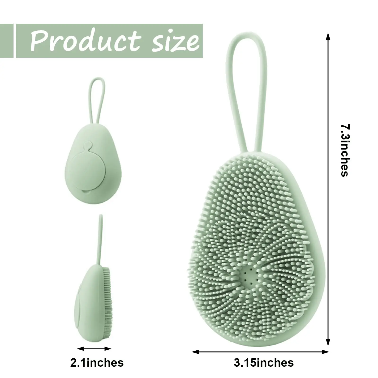 1pc Silicone Body Scrubber Exf - огляд і ціна Home Bathroom Cleaning Machine