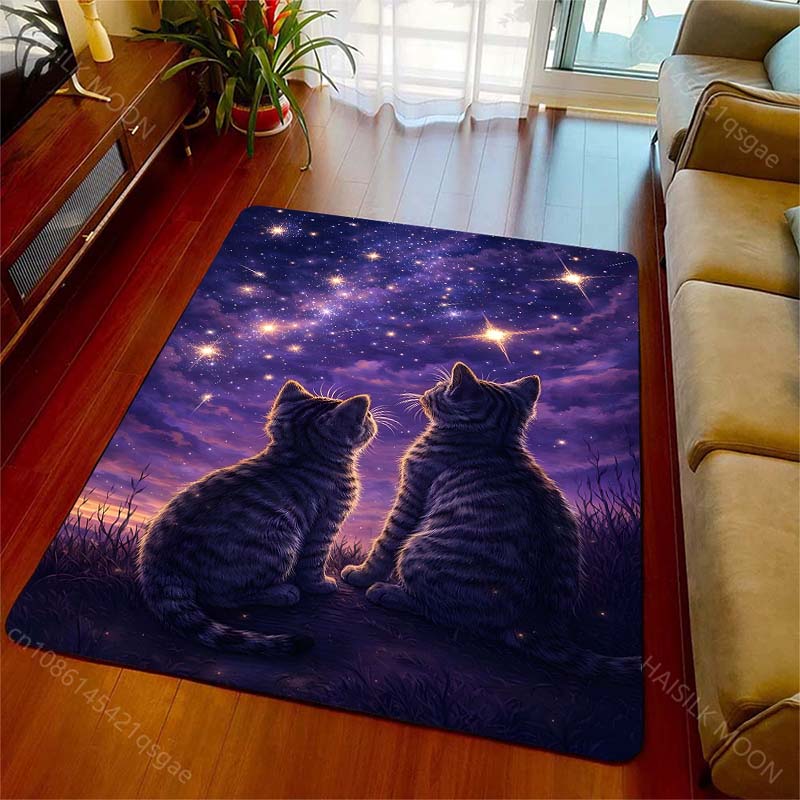 1PC Two cats gaze at stars Pri - огляд і ціна Home Bathroom With Two Toilets