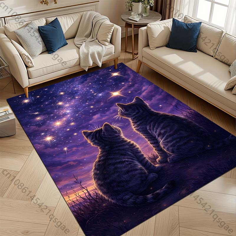 1PC Two cats gaze at stars Pri - огляд і ціна Home Bathroom With Two Toilets