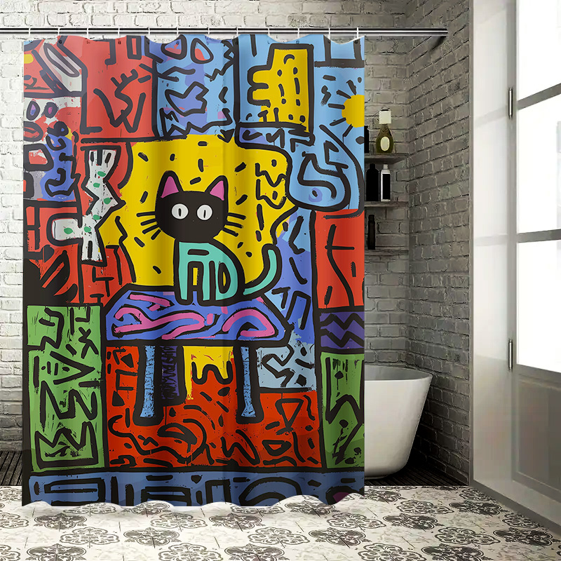 Brightly Colored Graffiti Show - огляд і ціна Home Bathroom Remodel
