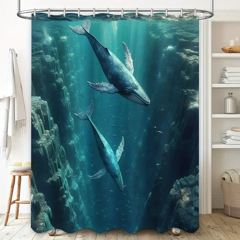 3D Printed Whale Shower Curtai - огляд і ціна Home Bathroom Remodel