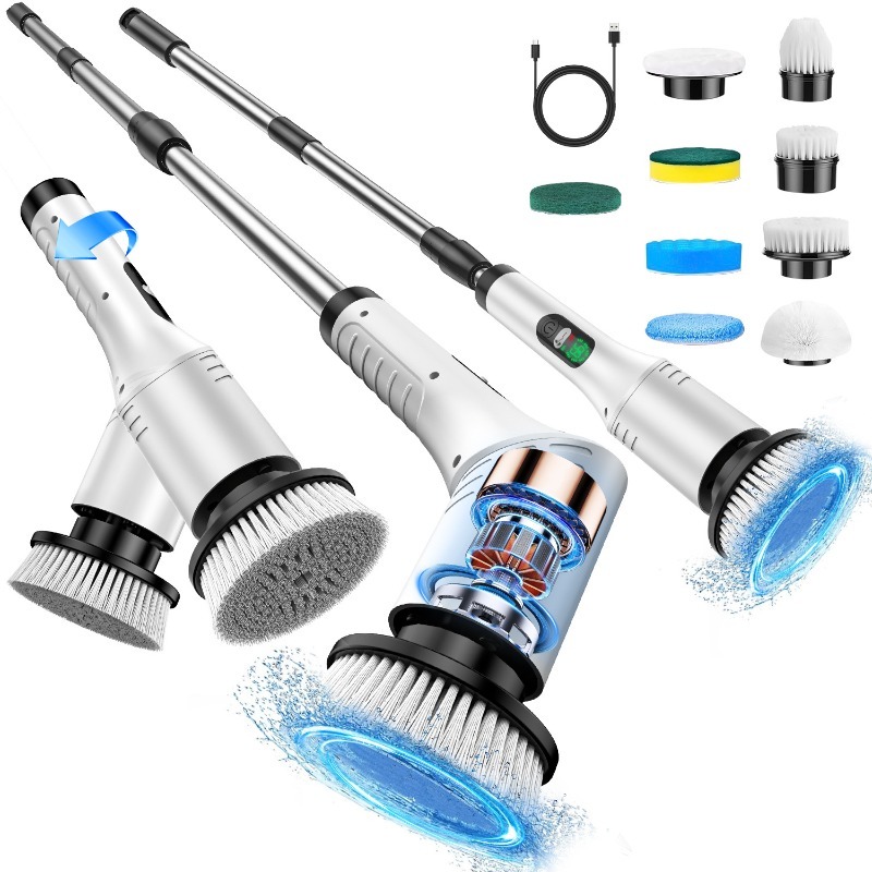 Electric Spin Scrubber 9 in 1  - огляд і ціна Home Bathroom Cleaning Machine