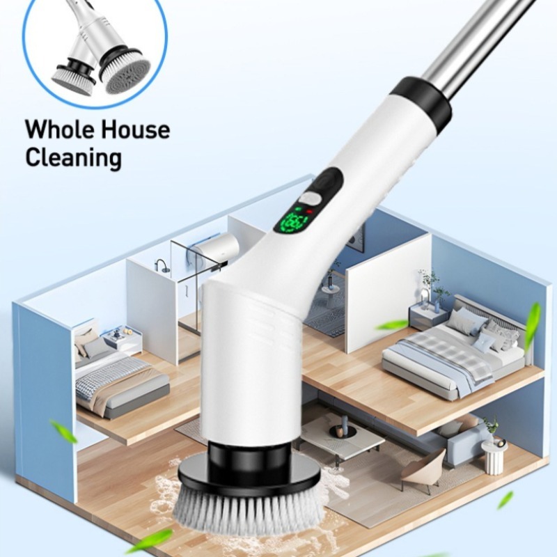 Electric Spin Scrubber 9 in 1  - огляд і ціна Home Bathroom Cleaning Machine