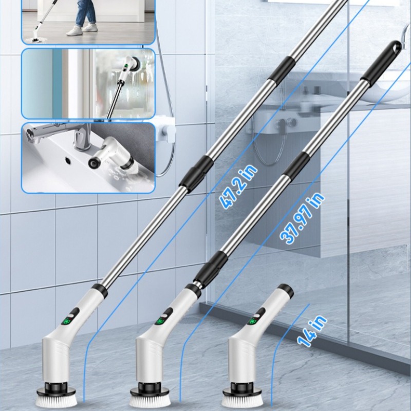 Electric Spin Scrubber 9 in 1  - огляд і ціна Home Bathroom Cleaning Machine