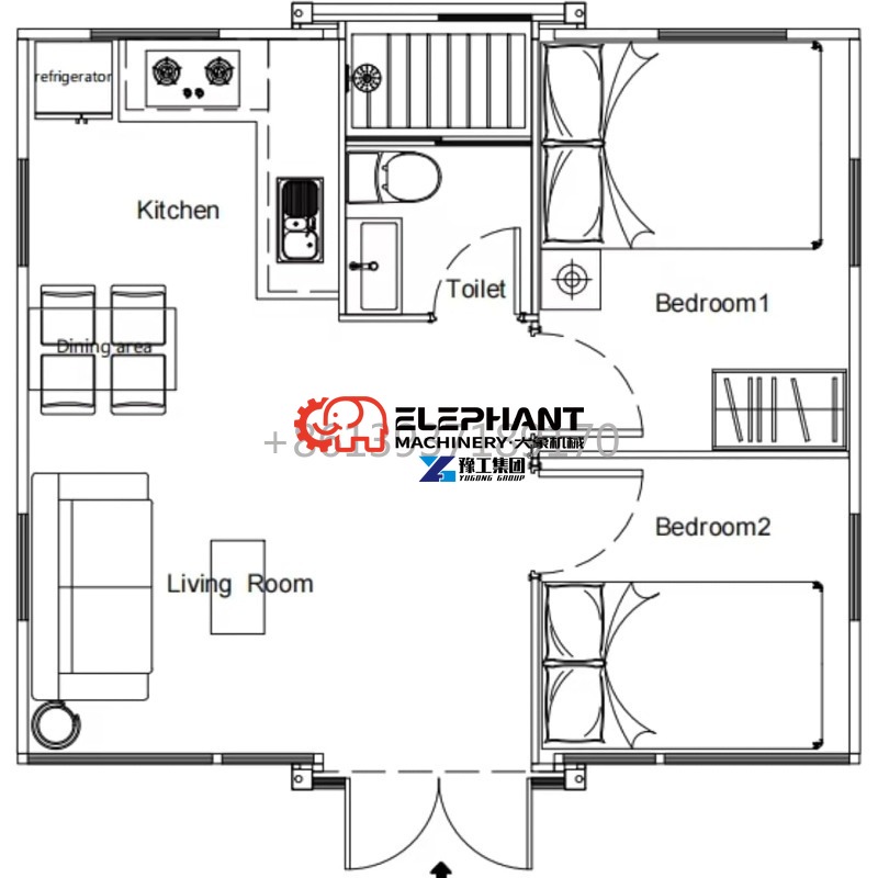 Tiny Home 20ft Villa Container - огляд і ціна Tiny Home Bathroom Kitchen